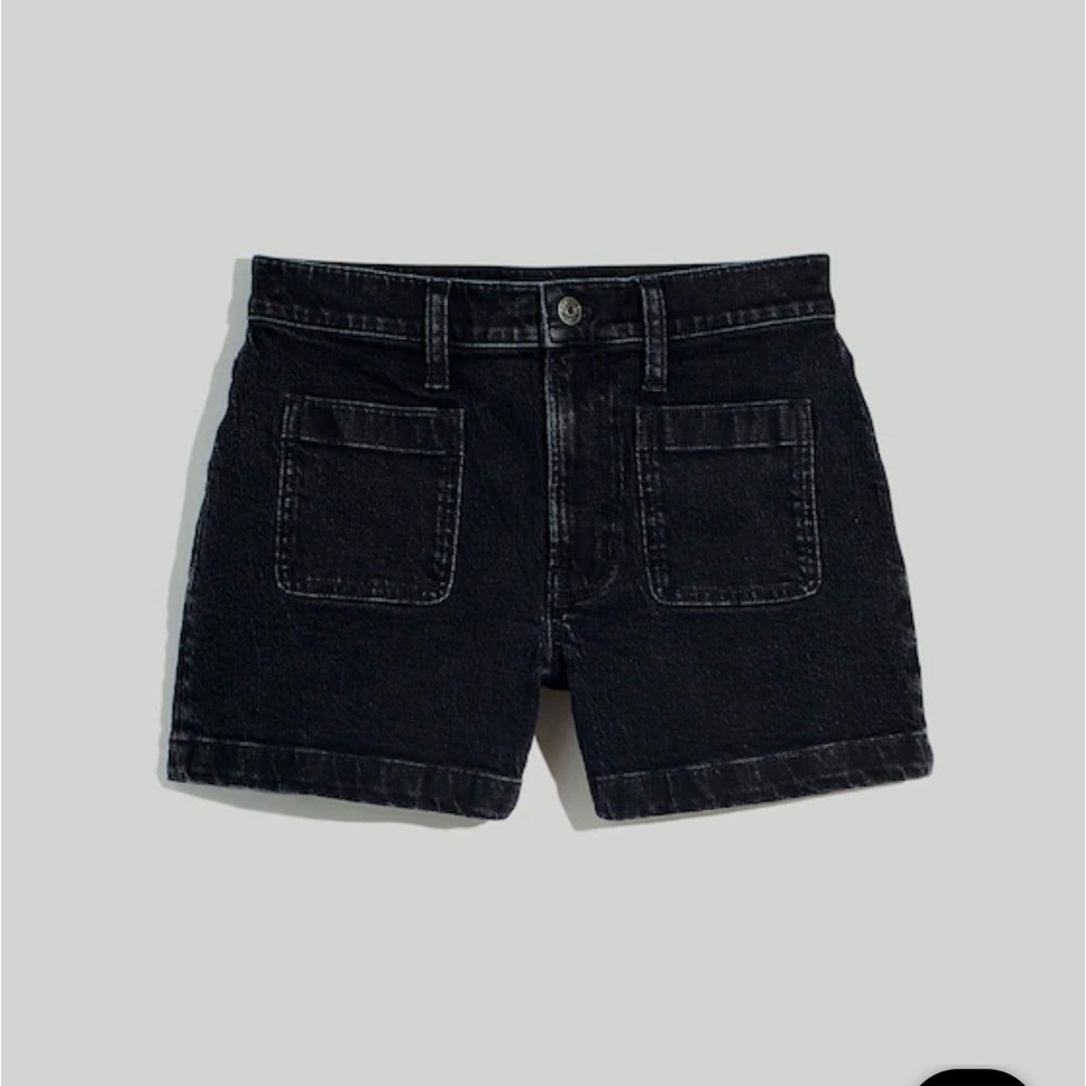 Madewell Black Jean Shorts